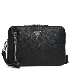 Saszetka Guess. Czarne saszetki i nerki męskie Guess, z aplikacjami. Za 319.99 zł.