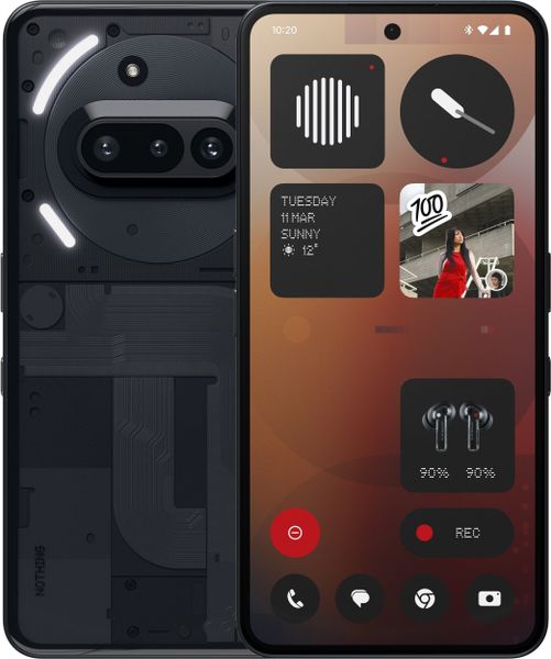 Smartfon Nothing Phone (3a) 5G 12/256GB Czarny (A10400145). Czarne smartfony Nothing. Za 1,609.00 zł.