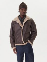 Jack & Jones Kurtka z imitacji skóry Cambridge 12282946 Brązowy Regular Fit. Brązowe kurtki męskie Jack & Jones, m, bez wzorów, ze skóry, bez kaptura. Za 449.99 zł.