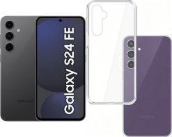 Smartfon Samsung Galaxy S24 FE 5G 8/256GB Czarny Enterprise Edition (SM-S721BZKGEUB) + Etui Clear Case. Czarne smartfony SAMSUNG. Za 2,310.00 zł.