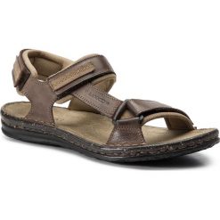 Sandały LASOCKI FOR MEN - MI18-1-28-381 Dk Brown. Brązowe sandały męskie Lasocki For Men, na lato, bez wzorów, z materiału, bez zapięcia. Za 119.99 zł.