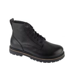 Buty trekkingowe Birkenstock Highwood Lace Mid Czarny. Czarne trekkingi męskie Birkenstock, z gumy, bez zapięcia. Za 884.05 zł.