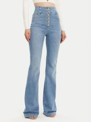 Elisabetta Franchi Jeansy PJ82D51E2 Niebieski Regular Fit. Niebieskie jeansy damskie Elisabetta Franchi, bez wzorów, z bawełny. Za 889.99 zł.