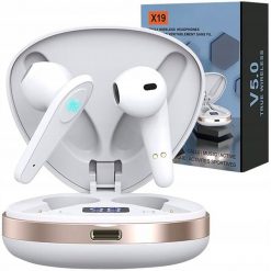 SŁUCHAWKI MUSZLA X19 WHITE. Białe słuchawki nauszne LOGIT. Za 97.78 zł.