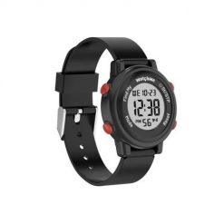 DIGITAL WATCH SPONGE WATCHME BLACK. Czarne zegarki sportowe Sponge, bez wzorów. Za 176.99 zł.