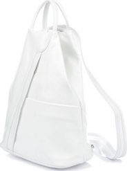 Vera Pelle Vera Pelle włoski Plecak Skórzany damski mały biały T52. Białe plecaki damskie Vera Pelle, bez wzorów. Za 241.99 zł.