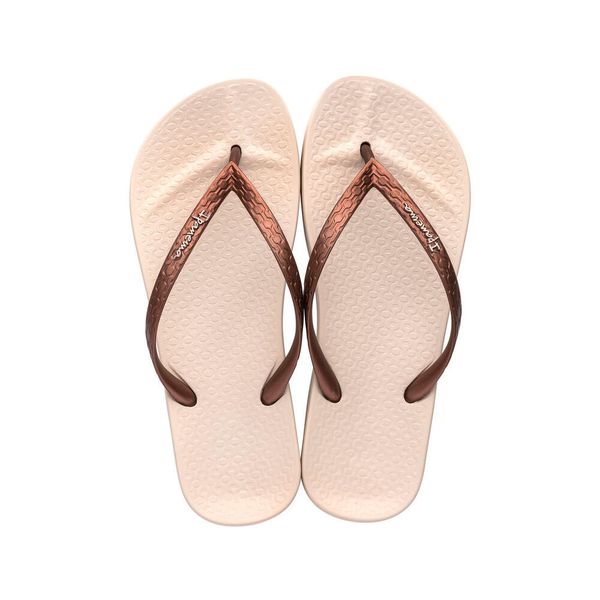 Klapki damskie Ipanema Anatomica Tan. Brązowe klapki damskie Ipanema, bez wzorów, sportowe, bez obcasa, bez zapięcia. Za 105.00 zł.