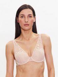 Chantelle Biustonosz z fiszbiną Day To Night C15F70 Beżowy. Brązowe biustonosze Chantelle, bez wzorów, z syntetyku. Za 429.99 zł.