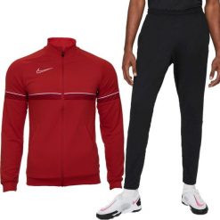 Nike Dres męski Nike Dri-FIT Academy czerwono czarny. Czarne komplety dresowe męskie Nike, m, bez wzorów, z dresówki. Za 277.00 zł.