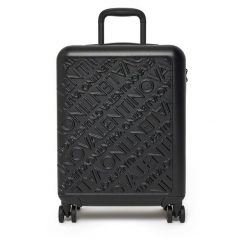 Walizka kabinowa Valentino. Czarne walizki damskie Valentino, bez wzorów. Za 589.99 zł.