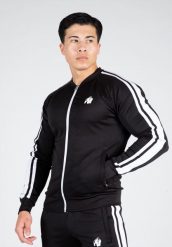 Riverside Kurtka dresowa - Czarny. Czarne kurtki męskie GORILLA WEAR, l, bez wzorów, z dresówki, bez kaptura. Za 320.00 zł.