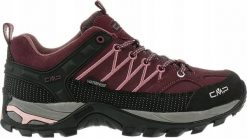 Buty trekkingowe damskie CMP CMP Rigel Low WP 3Q13246-H910 Bordowe 36. Czerwone obuwie trekkingowe damskie CMP, bez zapięcia. Za 395.99 zł.