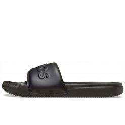 Klapki Crocs All Day Slide M Dorośli. Czarne klapki męskie Crocs, bez wzorów, z materiału, bez zapięcia. Za 139.99 zł.