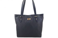 Shopper bag skórzany BARBERINI'S granatowy 923-4. Niebieskie shopperki damskie Barberinis, bez wzorów, ze skóry, bez dodatków. Za 289.99 zł.