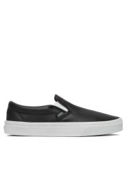 Vans Tenisówki Classic Slip-On VN000EACBPB1 Czarny. Czarne trampki i tenisówki damskie Vans, bez wzorów, ze skóry, bez zapięcia. Za 399.99 zł.