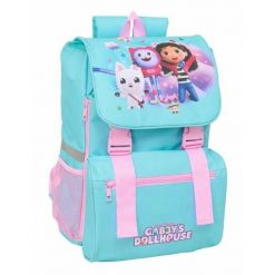 Plecak szkolny GABBY\'S DOLLHOUSE Niebieski. Niebieskie plecaki męskie GABBY'S DOLLHOUSE, bez wzorów, biznesowe. Za 123.55 zł.