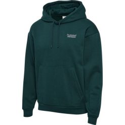 Bluza z kapturem Hummel Loose. Zielone bluzy damskie Hummel, s, bez wzorów, z materiału, klasyczne, bez ramiączek, z kapturem. Za 244.45 zł.