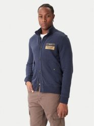 Aeronautica Militare Bluza 252FE2072UF00669 Granatowy Regular Fit. Niebieskie bluzy męskie Aeronautica Militare, m, bez wzorów, z bawełny, bez ramiączek, bez kaptura. Za 1,099.00 zł.