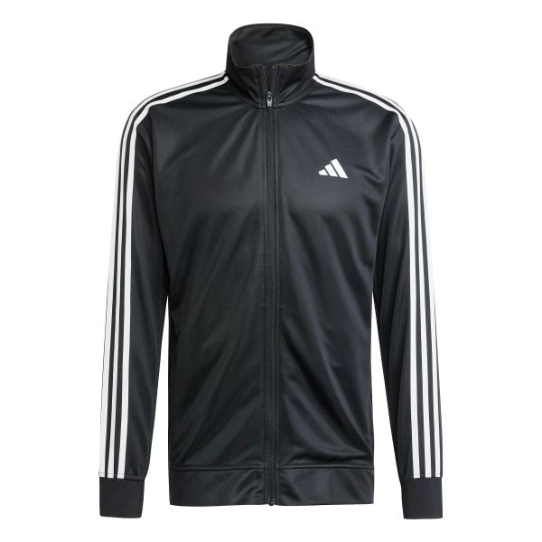 Kurtka z dresu adidas Train Essentials 3-Stripes. Czarne kurtki męskie Adidas, m, bez wzorów, z dresówki, biznesowe, bez kaptura. Za 179.99 zł.