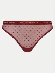 Tommy Hilfiger Stringi UW0UW05533 Czerwony. Czerwone majtki damskie Tommy Hilfiger, z syntetyku. Za 69.99 zł.