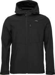 Męska kurtka softshell Loap Ladan czarna. Czarne kurtki męskie ÀLG, na jesień, m, bez wzorów, z materiału, bez kaptura, do biegania. Za 291.99 zł.