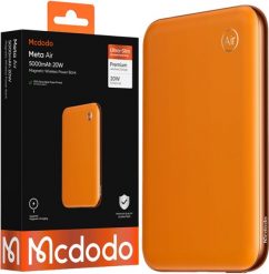Powerbank Mcdodo MagSafe 5000MAH DO TELEFONU POMARAŃCZOWY + KABEL USB-C. Brązowe powerbanki Mcdodo. Za 159.99 zł.