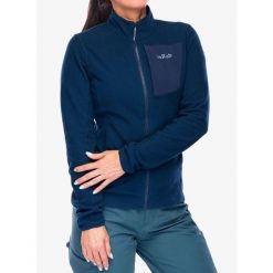 Bluza rozpinana damska Rab Tecton Jacket. Niebieskie bluzy damskie RAB, xs, bez wzorów, bez ramiączek, bez kaptura. Za 323.37 zł.