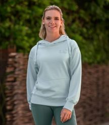 Bluza damska z kapturem ELT Strasbourg. Szare bluzy damskie ELT, l, bez wzorów, z bawełny, bez ramiączek, z kapturem. Za 256.85 zł.