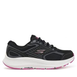 Buty do biegania Skechers. Czarne obuwie sportowe damskie Skechers, bez wzorów, bez zapięcia, do biegania. Za 259.99 zł.