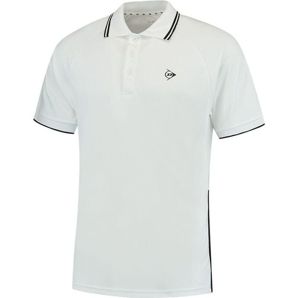Koszulka sportowa męska Dunlop Club Polo Shirt. Białe koszulki sportowe męskie Dunlop, m, bez wzorów, bez ramiączek, tenisowe. Za 159.99 zł.
