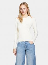 Sisley Sweter 1B7YM104G Écru Slim Fit. Swetry nierozpinane damskie Sisley, m, bez wzorów, z syntetyku, bez kołnierzyka, bez ramiączek. Za 279.99 zł.