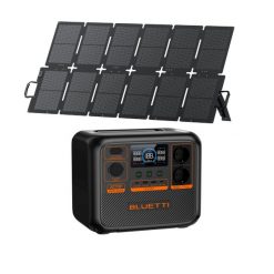 Zestaw stacja zasilania BLUETTI AC70P z panelem solarnym 220 W. Brązowe powerbanki BLUETTI. Za 3,799.00 zł.