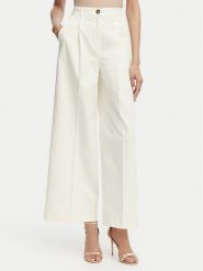 Marella Spodnie palazzo Aceri 2615131071 Écru Wide Leg. Białe spodnie materiałowe damskie Marella, bez wzorów, z materiału. Za 539.99 zł.