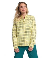 Koszula trekkingowa damska Schöffel Elmoos LG. Żółte koszule damskie Schöffel, z aplikacjami, z bawełny, eleganckie, bez kołnierzyka, bez ramiączek. Za 349.99 zł.