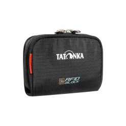 Portfel turystyczny Tatonka Plain Wallet RFID B - black. Czarne portfele męskie Tatonka, bez wzorów. Za 107.99 zł.