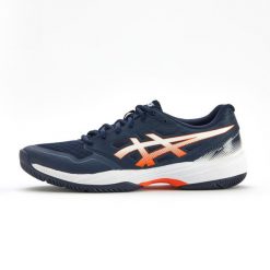 Buty do badmintona i sportów halowych męskie ASICS Gel Court Hunter 3. Buty sportowe męskie Asics, bez wzorów, z materiału, bez zapięcia, na fitness i siłownię. W wyprzedaży za 249.99 zł.