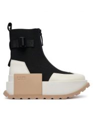 United Nude Botki Roko Bootie III 11044510165 Czarny. Czarne botki damskie United Nude, bez wzorów, z materiału, bez obcasa, na płaskiej podeszwie, bez zapięcia. Za 1,499.00 zł.