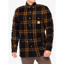 Koszula turystyczna męska Carhartt Roane Hooded Shirt Jac. Czarne koszule męskie Carhartt, m, bez wzorów, casualowe, bez kołnierzyka, bez ramiączek. Za 513.99 zł.