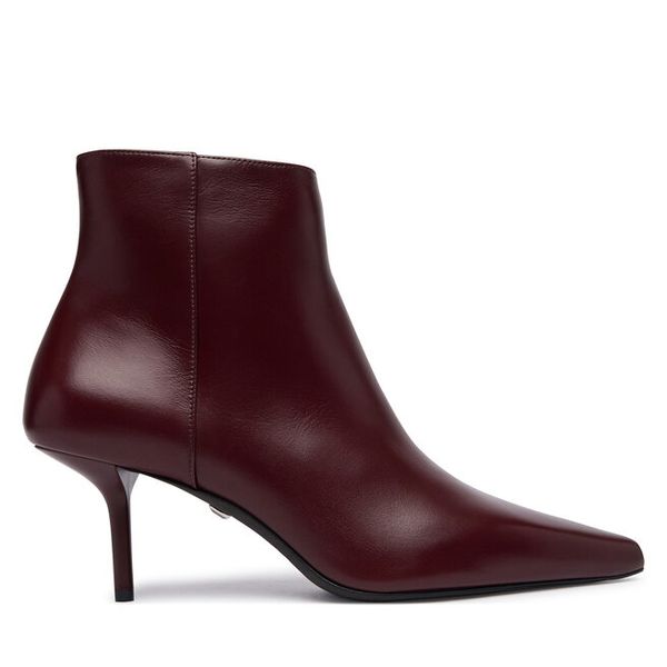 Botki Max Mara. Czerwone botki damskie Max Mara, bez wzorów, bez obcasa, na szpilce, bez zapięcia. Za 3,279.00 zł.