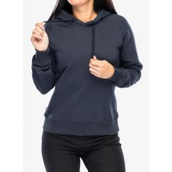Bluza z kapturem damska Didriksons Ven Hoodie. Niebieskie bluzy damskie Didriksons, xs, bez wzorów, casualowe, bez ramiączek, z kapturem. Za 214.99 zł.