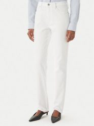 Tommy Hilfiger Jeansy WW0WW48579 Biały Slim Fit. Białe jeansy damskie Tommy Hilfiger, bez wzorów, z bawełny. Za 409.99 zł.