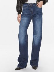 Elisabetta Franchi Jeansy PJ-47I-41E2-V320 Niebieski Straight Fit. Niebieskie jeansy damskie Elisabetta Franchi, bez wzorów, z bawełny. Za 1,589.00 zł.