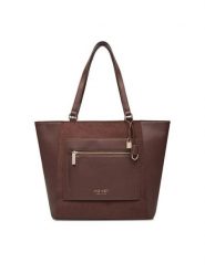 Nine West Torebka CEO-MISSOURI-LDA8264 Brązowy. Brązowe shopperki damskie Nine West, bez wzorów, z materiału, bez dodatków. Za 249.99 zł.
