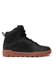 DC Kozaki Pure high-top Wr Boot ADYB100018 Czarny. Czarne buty zimowe męskie DC, bez wzorów, ze skóry, bez obcasa, bez zapięcia. Za 569.99 zł.