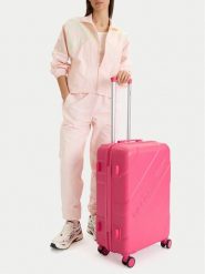 Reebok Walizka średnia CEO-RBK-029-M Różowy. Czerwone walizki damskie Reebok, bez wzorów, średnie. Za 319.99 zł.