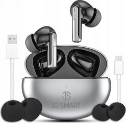 SŁUCHAWKI BEZPRZEWODOWE DOKONAŁOWE ANC ENC WODOODPORNE BT 5.3 + POWERBANK. Słuchawki bezprzewodowe JG Smart. Za 99.99 zł.