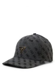 GUESS czapka z logo Kobiety szary, ONE SIZE. Szare czapki damskie Guess, z aplikacjami, z żakardem. Za 159.95 zł.
