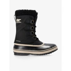 Śniegowce męskie Sorel 1964 Pac Nylon WP. Czarne buty zimowe męskie Sorel, bez wzorów, z nylonu, bez obcasa, bez zapięcia. Za 425.99 zł.