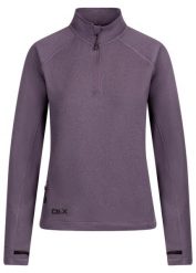 DLX Theresa damska bluza 1/2 zip Wisteria Marl. Fioletowe bluzy damskie DLX, l, bez wzorów, bez ramiączek, bez kaptura. Za 211.99 zł.