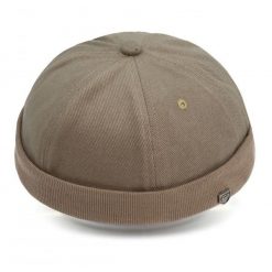 Letnia Czapka - Leonka (Dokerka) - Pako Jeans - Ciemny Beż. Czapki męskie Pako Jeans, na lato, bez wzorów, z bawełny. Za 49.99 zł.
